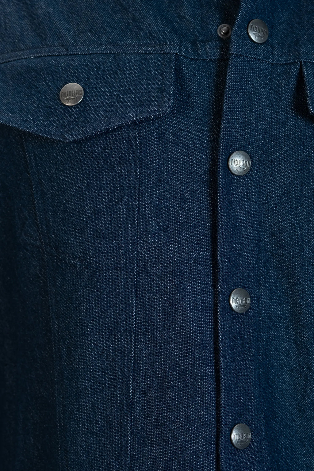 Erkek Suni Deri Yakalı Denim Ceket