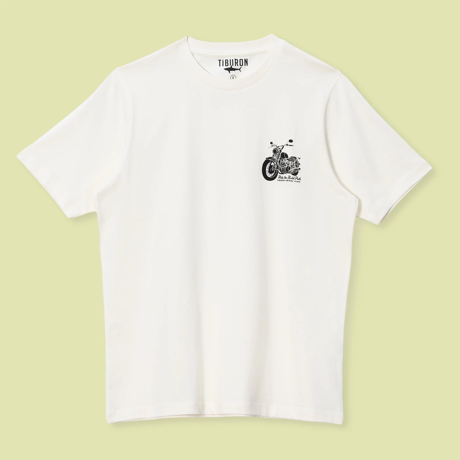 Erkek Minimal Baskılı Ekru Regular Tişört