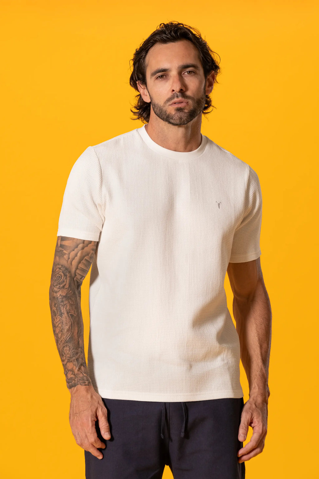 Beyaz Waffle Tshirt