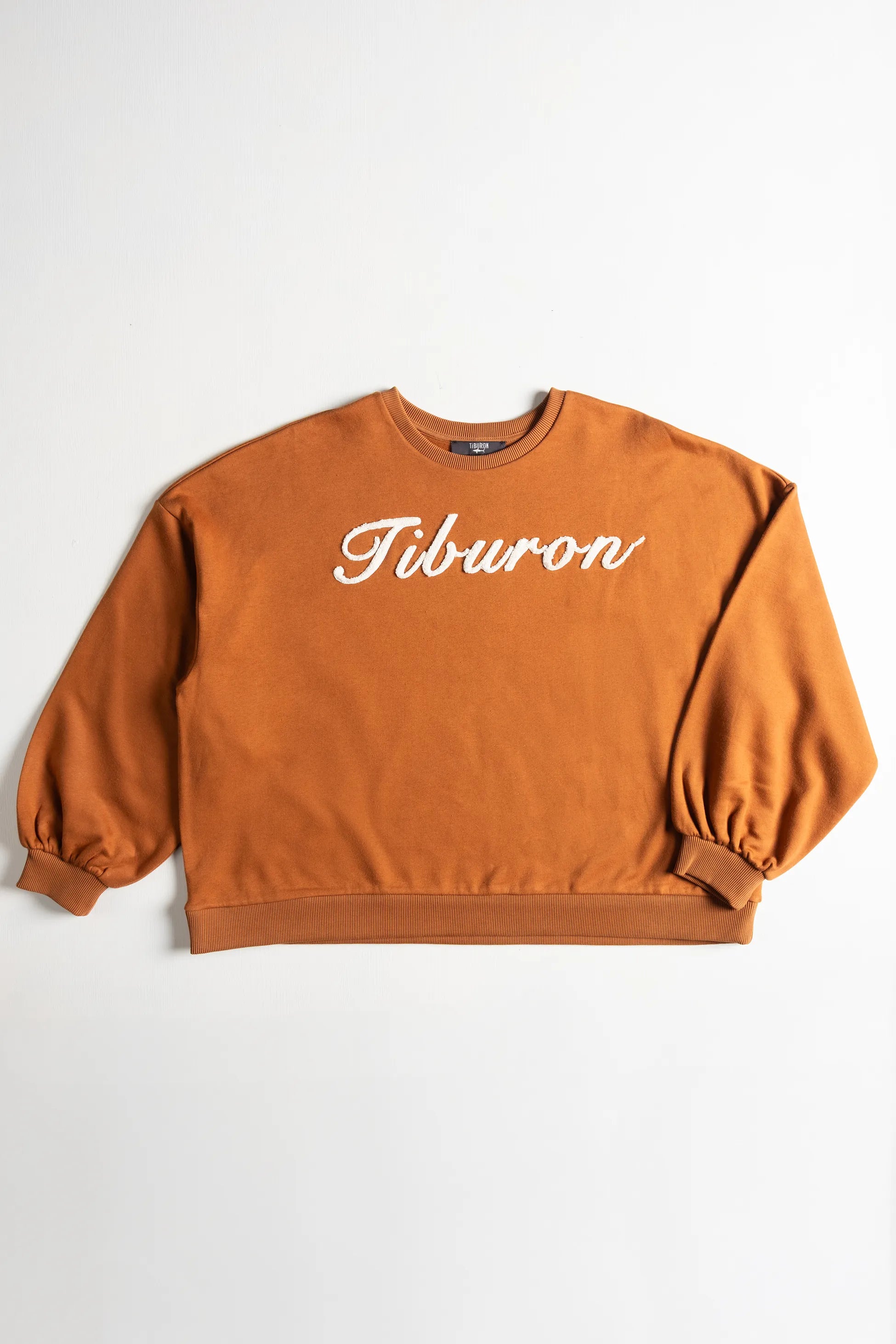 Tiburon Nakışlı Kiremit Sweatshirt