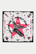 Kuru Kafa Baskılı Pembe Bandana