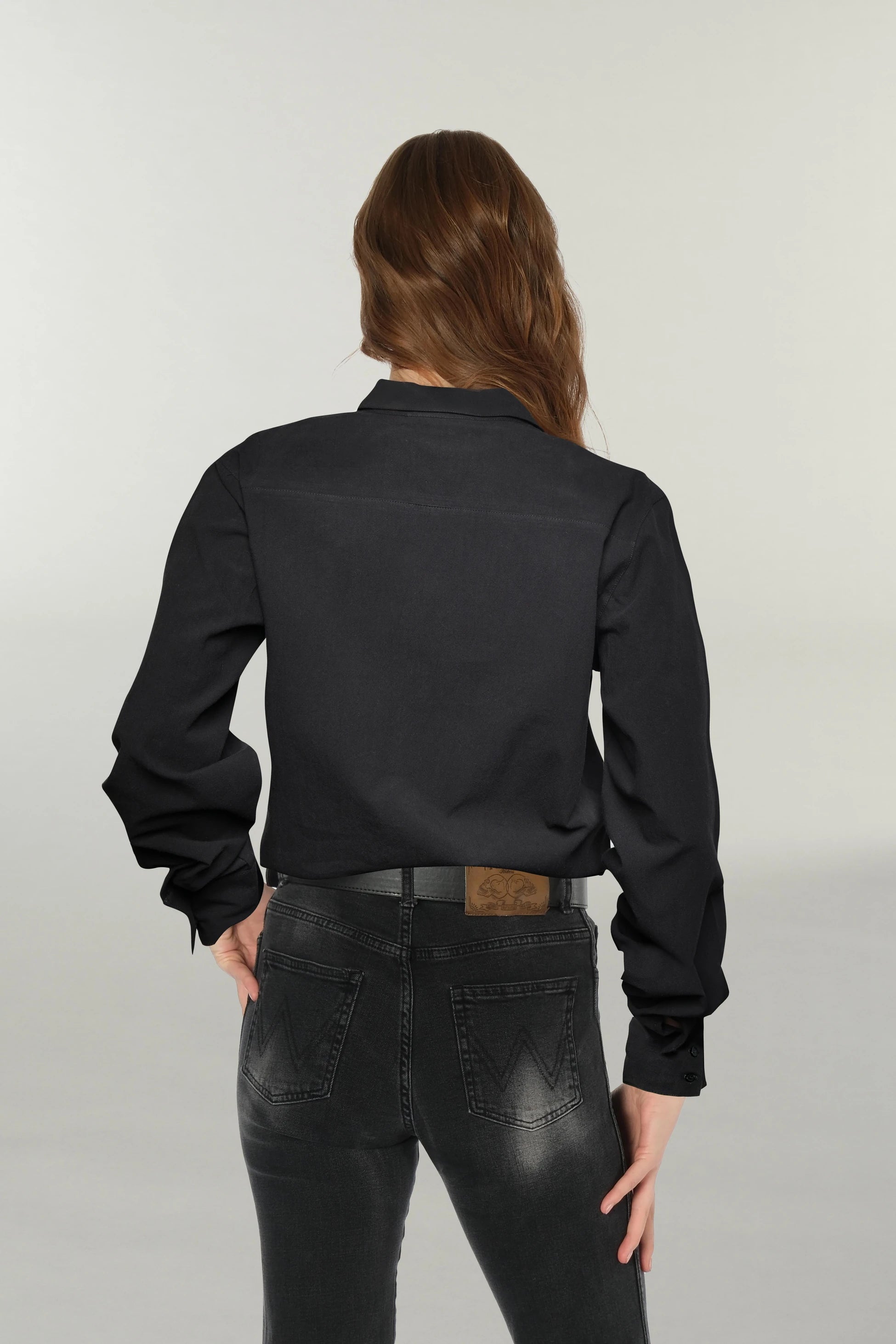 Poplin Siyah Basic Gömlek