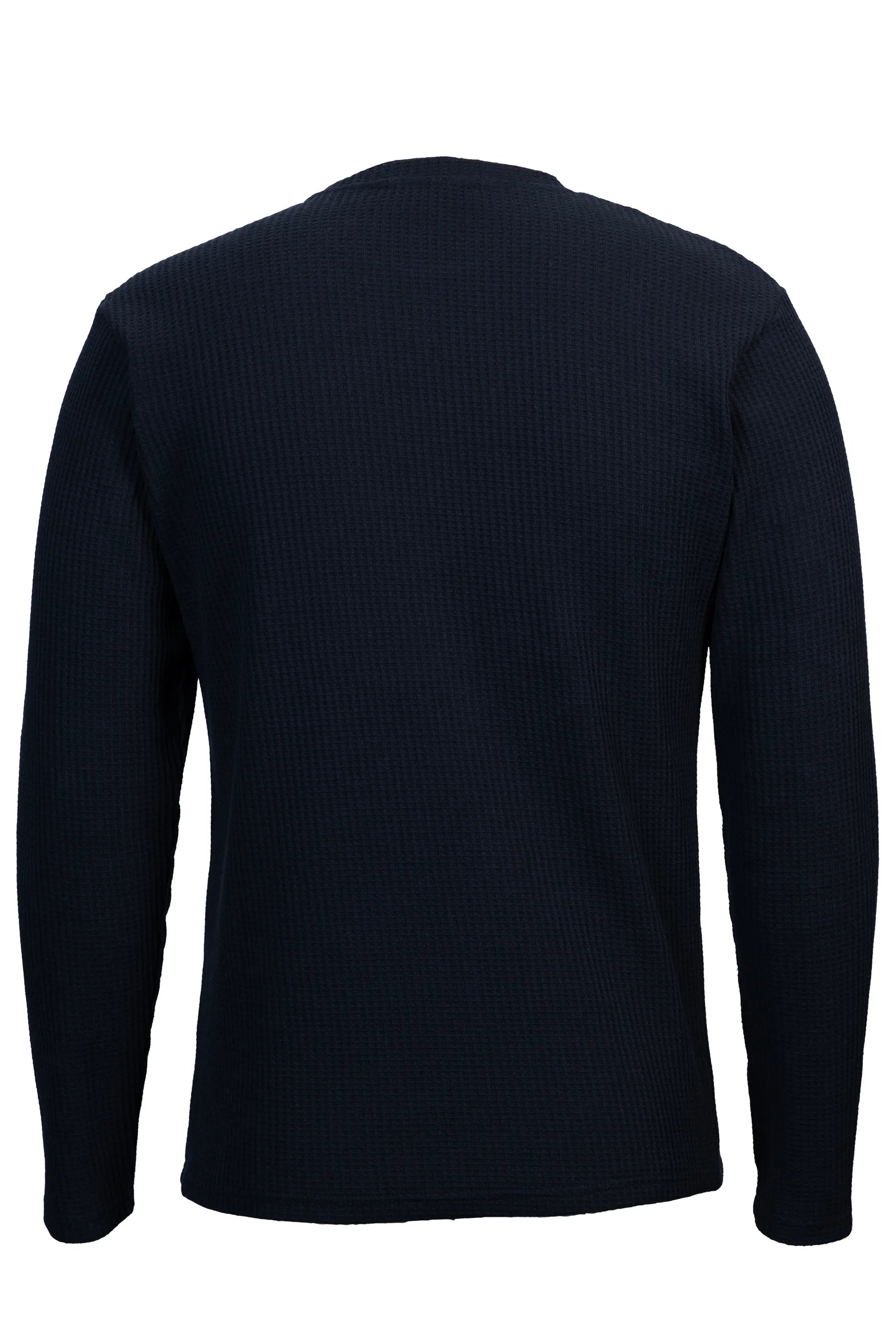 Erkek Waffle Lacivert Sweatshirt